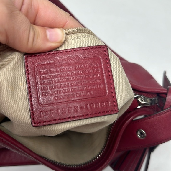 COACH Legacy Tassel Duffle 19889
Leather Crossbody Bag Deep Red - Picture 14 of 17